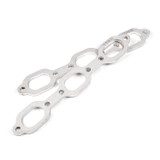 Stainless Works HFMOP35V6163 - Mopar 3.5L V6 Flat Oval Port Header 304SS Exhaust Flanges 1-5/8in Primaries