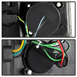 Spyder 5079473 - Chevy Silverado 1500 14-16 Projector Headlights Light Bar DRL Blk PRO-YD-CS14-LBDRL-BK