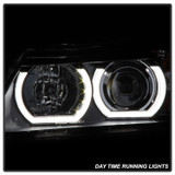 Spyder 5083852 - BMW E90 3-Series 06-08 4DR V2 Headlights - HID Only - Black PRO-YD-BMWE9005V2-HID-DRL-BK