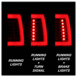 Spyder 5084156 - 00-06 GMC Yukon/Yukon XL V2 Light Bar LED Tail Lights - Blk Smoke (ALT-YD-CD00V2-LBLED-BSM)