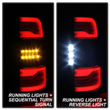 Spyder 5087294 - Dodge Ram 19-20 LED Tail Light Black ALT-YD-DR19HAL-SEQ-BK
