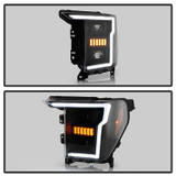 Spyder 5088710 - Signature 20-21 Ford F150(Halogen Model) Proj. Headlights - Black(PRO-YD-FF15021HALSI-SEQ-BK)