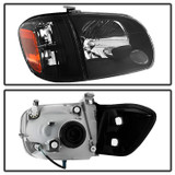 Spyder 9034336 - Xtune Toyota Tundra Double Cab 05-06 OEM Style Headlights & Corner Lights Black HD-JH-TTUN05-AM-BK