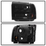 Spyder 9033001 - Xtune Ford F250 F350 F450 Superduty Excursion 99-04 Headlights Black Smoked HD-JH-FF25099-HA-BSM