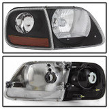 Spyder 9042638 - xTune 97-03 Ford F-150 4pc OEM Style Headlights w/Corner - Black (HD-JH-FF15097-L-SET-BK)