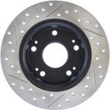 StopTech 127.40055L - 04-08 Acura TSX / 03-07 Honda Accord SportStop Slotted & Drilled Left Rear Rotor
