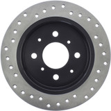 StopTech 128.40017L - Acura & Honda Civic/Del Sol Drilled Left Rear Rotor