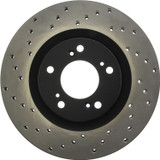 StopTech 128.40048CR - Sport Cryo Cross Drilled Brake Rotor; Front Right