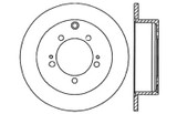 StopTech 128.46067L - Sport Cross Drilled Brake Rotor; Rear Left