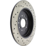 StopTech 128.61081CR - Sport Cryo Drilled Brake Rotor; Rear Right