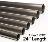 Ticon 102-01223-0000 - Industries .5in Diameter x 24.0in Length 1mm/.039in Wall Thickness Titanium Tube