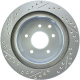 StopTech 227.42077L - Select Sport Nissan Slotted and Drilled Left Rear Rotor