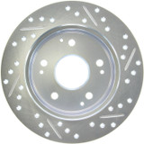 StopTech 227.40042R - Select Sport Drilled and Slotted Brake Rotor; Rear Right