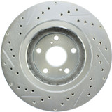StopTech 227.44158L - Select Sport Drilled and Slotted Brake Rotor; Front Left