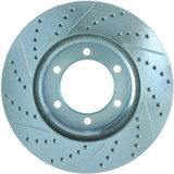 StopTech 227.44118L - Select Sport Drilled and Slotted Brake Rotor; Front Left