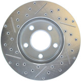 StopTech 227.61041L - Select Sport Drilled and Slotted Brake Rotor; Front Left