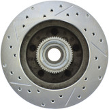 StopTech 227.66017L - Select Sport Drilled and Slotted Brake Rotor; Front Left