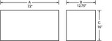 Tradesman 86172 - Steel Top Mount Truck Tool Box (72in.) - White