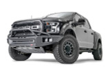 Warn 107280 - Direct-Fit; Mounting Hardware Included; With Baja Style Grill Guard; With Light Cutout; Textured Black Steel