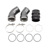 Wehrli WCF100367-BB - 06-10 Chevrolet 6.6L LBZ/LMM Duramax Passenger Side 3.5in Intercooler Pipe - Bengal Blue