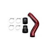 Wehrli WCF100434-RED - 13-18 Cummins 6.7L Driver Side 3.5 in. Intercooler Pipe - WCFab Red