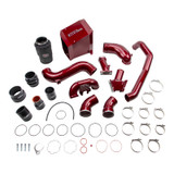 Wehrli WCF100437-RED - 06-07 Chevrolet Duramax 6.6L LBZ Stage 2 High Flow Intake Bundle Kit - WCFab Red