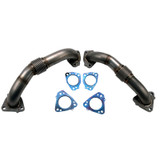 Wehrli WCF100624 - 17-24 Chevrolet 6.6L L5P Duramax 2in Stainless Up Pipe Kit w/Gaskets