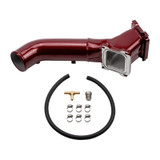 Wehrli WCF100615-GB - 01-04 Chevrolet Duramax LB7 S300/S400 Single Turbo 3in Y-Bridge Kit - Gloss Black
