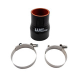 Wehrli WCF207-105 - 2.375in x 3in ID Straight Reducer 4.5in Long Silicone Boot and Clamp Kit
