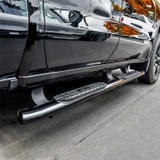 Westin 21-24125 - 19-20 Chevrolet/GMC Silverado/Sierra 1500 Double Cab PRO TRAXX 4 Oval Nerf Step Bars - Black