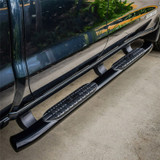 Westin 21-54125 - 19-20 Chevrolet Silverado/GMC Sierra 1500 Double Cab PRO TRAXX 5 Oval Nerf Step Bars - Black