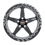 Weld 768B-31015F - Magnum Import 13x10 / 4x100mm BP / 5in. BS Black Wheel - Black Single Beadlock MT