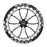 Weld 80HB7100W67F - S80 17x10 / 5x115 BP / 6.7in BS Black Wheel (High Pad) - Black Single Beadlock MT