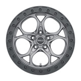 Weld W10779075450 - Off-Road W107 17X9.0 Ledge 5X127 ET-12 BS4.50 Satin Gun Satin Black 71.5