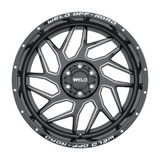 Weld W11700098600 - Off-Road W117 20X10 Fulcrum 6X135 6X139.7 ET13 BS6.00 Gloss Black MIL 106.1