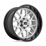 XD Wheels XD84921080518N - Xd849 Grenade Ii 20X10 Brushed Milled With Gloss Black Lip