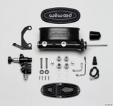Wilwood 261-13626-BK - HV Tandem M/C Kit w L/H Bracket & Prop Valve - 15/16in Bore Black-W/Pushrod