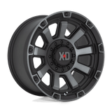 XD Wheels XD85279067400 - Xd852 Gauntlet 17X9 Satin Black With Gray Tint