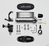 Wilwood 261-13272 - HV Tandem M/C Kit w L/H Bracket & Prop Valve - 7/8in Bore-W/Pushrod - Early Mustang