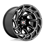 XD Wheels XD86021263344N - Xd860 Onslaught 20X12 Gloss Black Milled