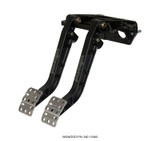 Wilwood 340-14360 - Adjustable-Tandem Dual Pedal - Brake / Clutch - Fwd. Swing Mount - 6.25:1 - Black E-Coat