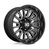 XD Wheels XD86422268344N - Xd864 Rover 22X12 Gloss Black Milled