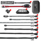 XKGLOW XK-SLING-ADV - XK Glow LED Underglow Light Kit for Polaris Slingshot XKCHROME Smartphone App Controller (Advanced)