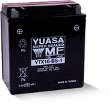 Yuasa Battery YUAM32X61 - Yuasa YTX16-BS-1 Maintenance Free AGM 12-Volt Battery w/Bottle