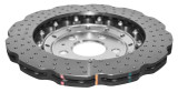 DBA DBA52835WSLVXD - 13-16 Audi RS5 (w/Scalloped edge Iron Discs) Rear 5000 Series Drilled Wavy Rotor w/Silver Hat