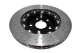 DBA DBA52532BLKXD - 06-10 Jeep Grand Cherokee SRT8 Front 5000 Series Cross Drilled Rotor w/Black Hat