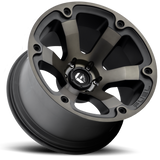 Fuel Wheels D56418908350 - Aluminum Wheels 18X9 Beast D564 6 On 139.7 Matte Black/Machined Dark Tint 108 Bore 1 Offset 6 Spoke Fuel Off Road Wheels