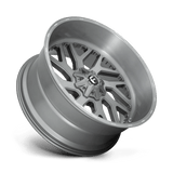 Fuel Wheels D71526201847 - Aluminum Wheels 26X12 Triton Platinum D715 8 On 180 Brush Gunmetal Gray/Clear Tint 124.2 Bore -44 Offset Mesh Spoke Fuel Off Road Wheels