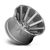 Fuel Wheels D71422209846 - D714 Contra Platinum 22X12 Brushed Gun Metal Tinted Clear