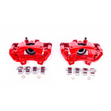 PowerStop S15014 - Power Stop 2018 Jeep Wrangler Rear Red Calipers w/Brackets - Pair